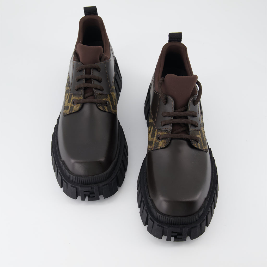 Chaussures de ville Chaussures à lacets Fendi Marron Homme
