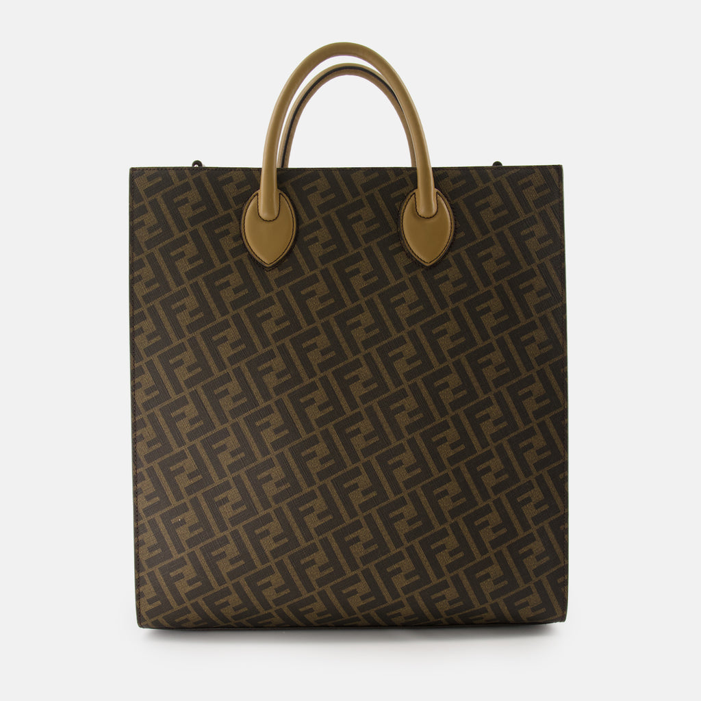 Tote bags Vertical shopping bag Fendi Brown Man