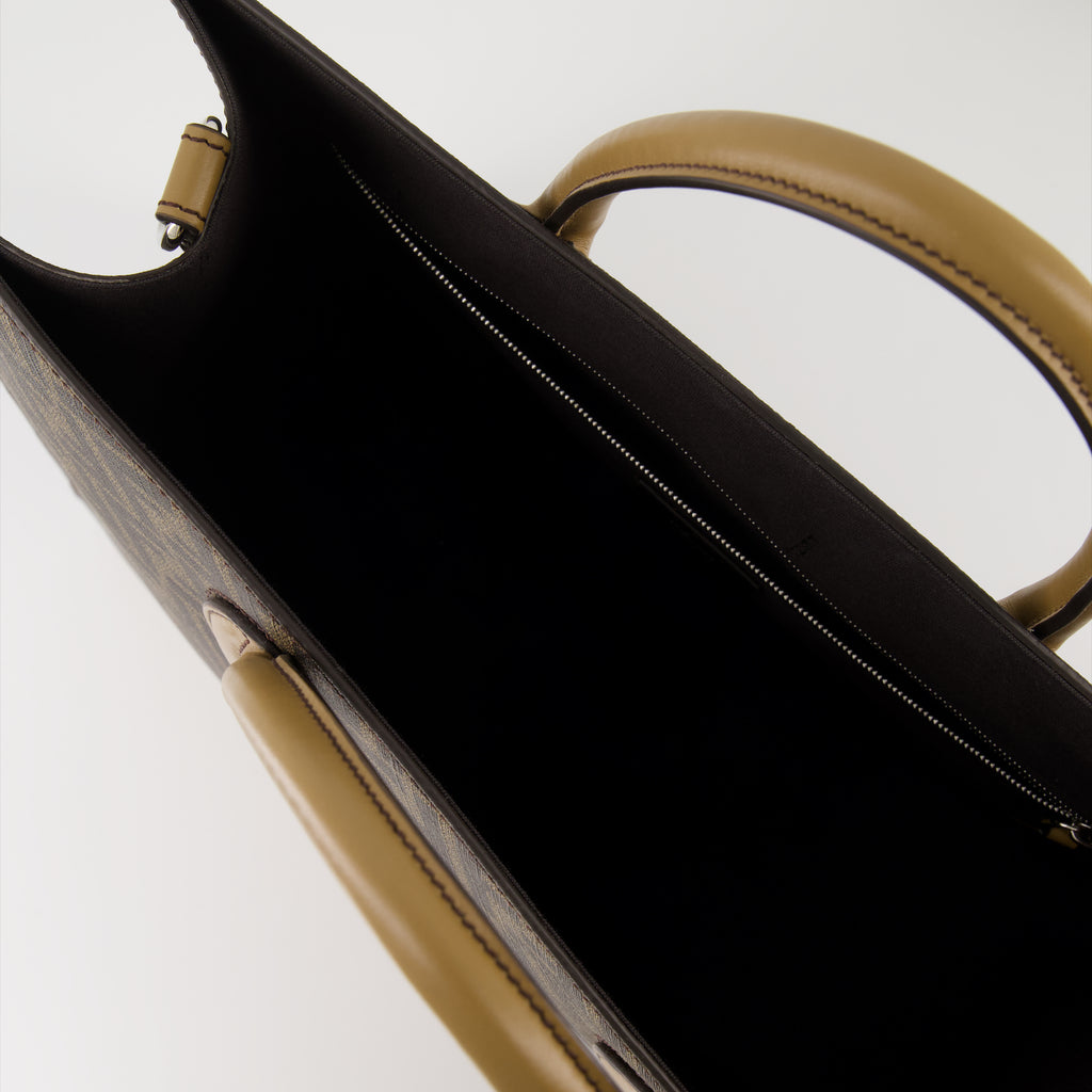 Tote bags Vertical shopping bag Fendi Brown Man