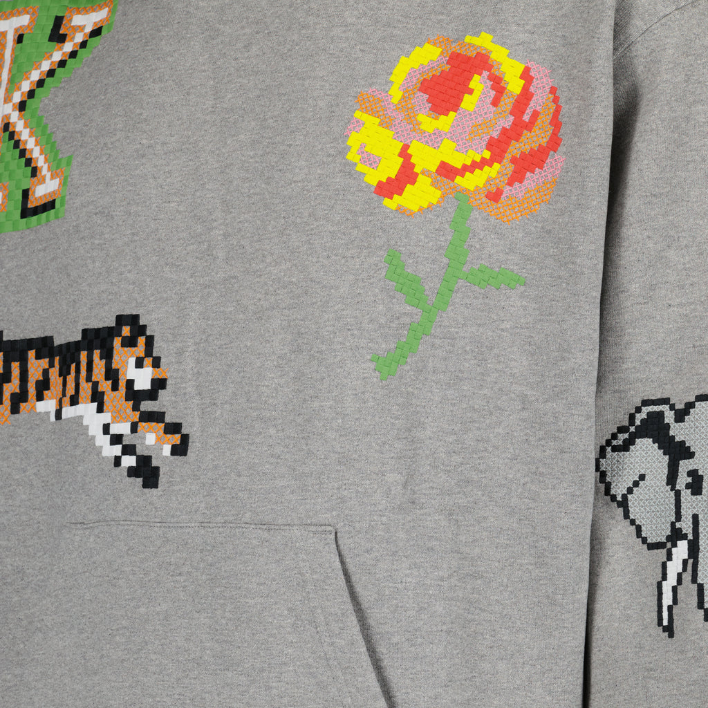 Sweatshirts Sweat à capuche Kenzo Pixel Kenzo Gris Homme