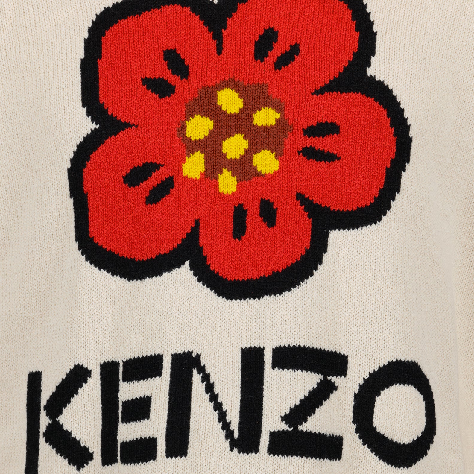 Maille Pull Boke Flower Kenzo Blanc Homme