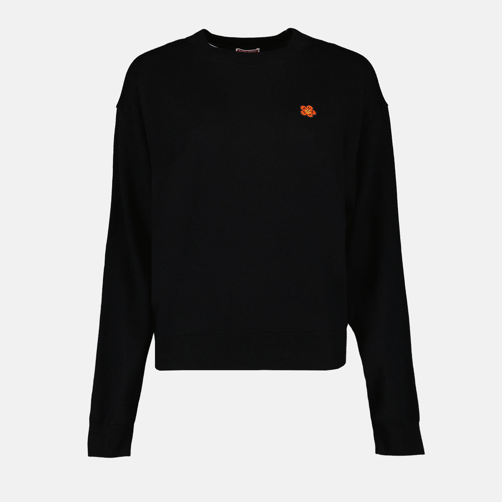 Maille Pull Boke Flower Kenzo Noir Femme