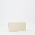 Kleine lederwaren Portefeuille VLogo Signature Valentino Garavani Beige Femme