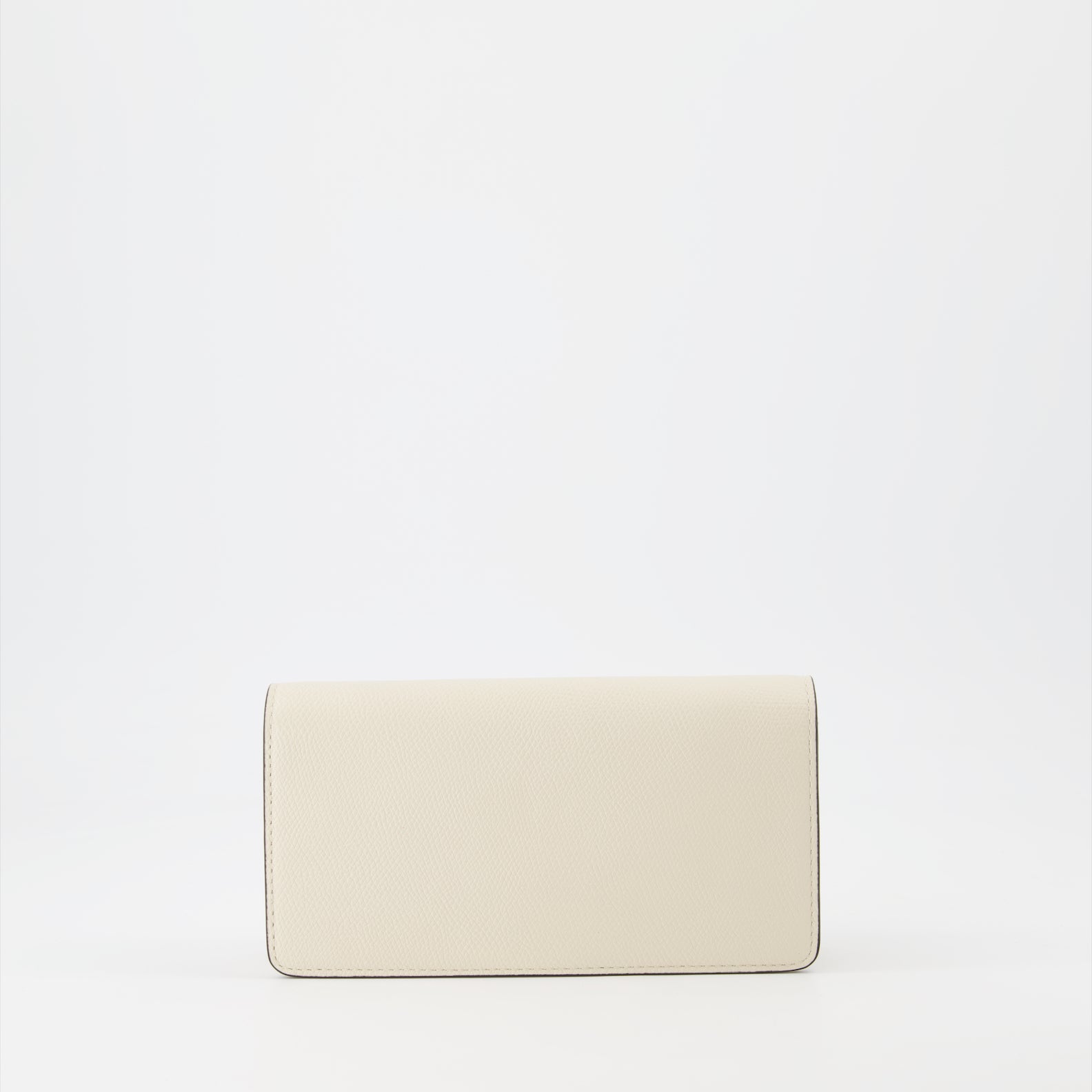 Kleine lederwaren Portefeuille VLogo Signature Valentino Garavani Beige Femme