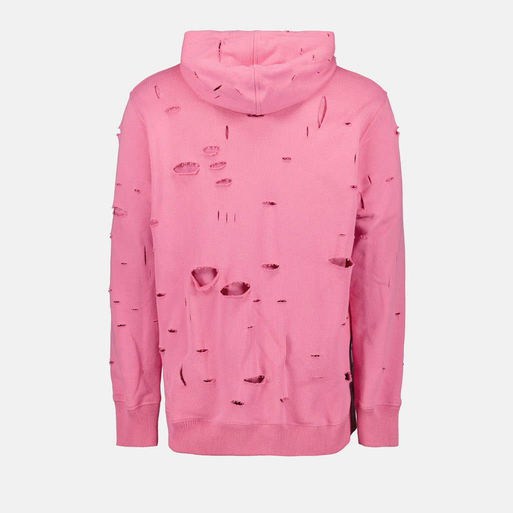 Sweatshirts Destroyed Hoodie Givenchy Pink Man