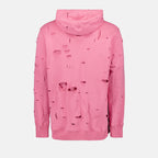 Sweatshirts Destroyed Hoodie Givenchy Pink Man