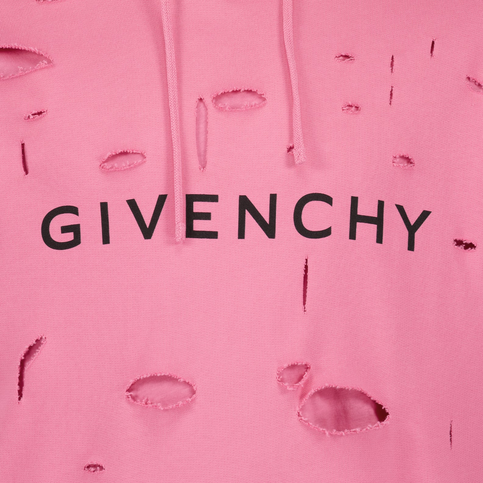 Sweatshirts Destroyed Hoodie Givenchy Pink Man