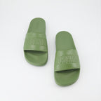 Open shoes Logo slides Moschino Green Man