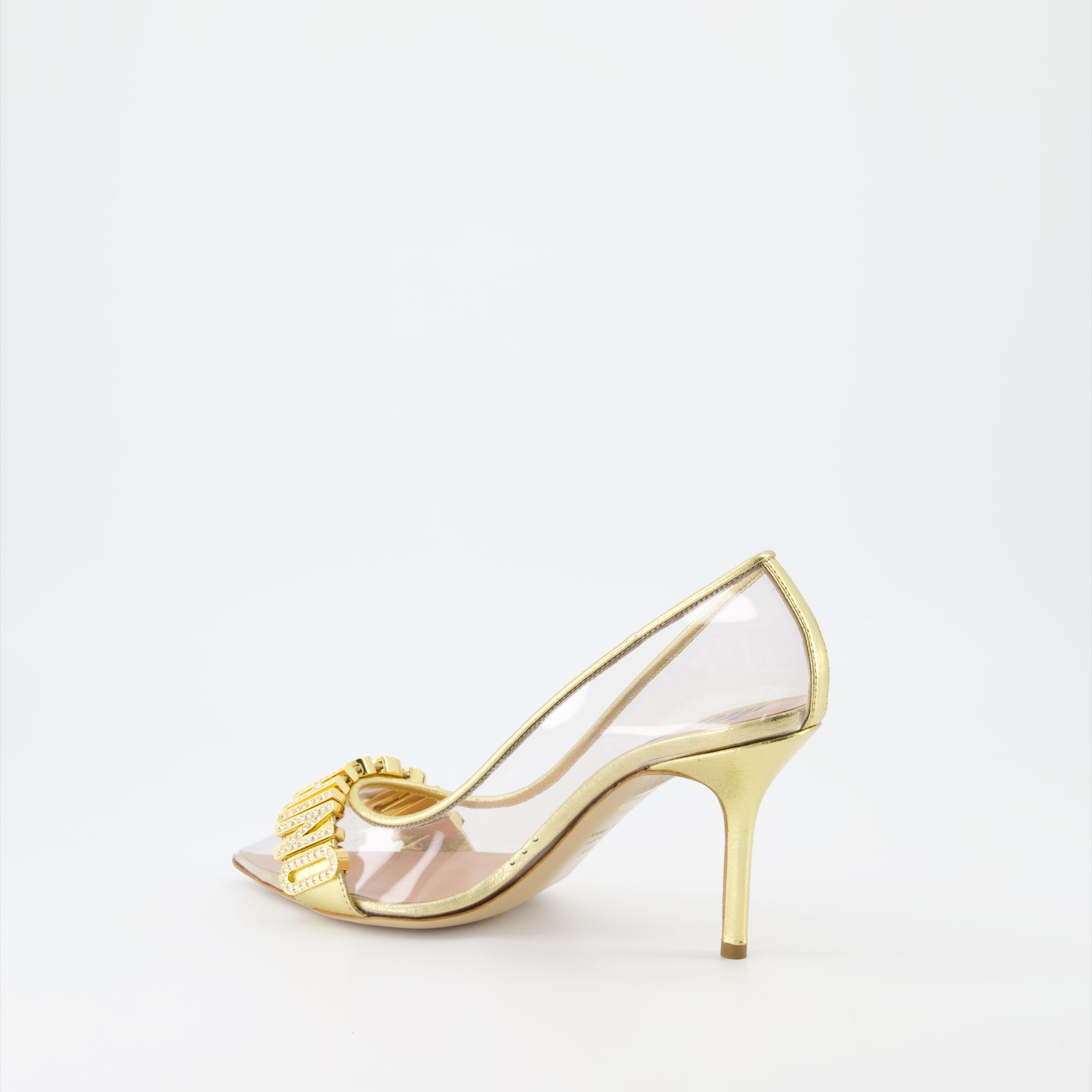 Heels Crystal pumps Moschino Gold Women