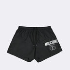 Beachwear Short de bain à logo Moschino Noir Homme