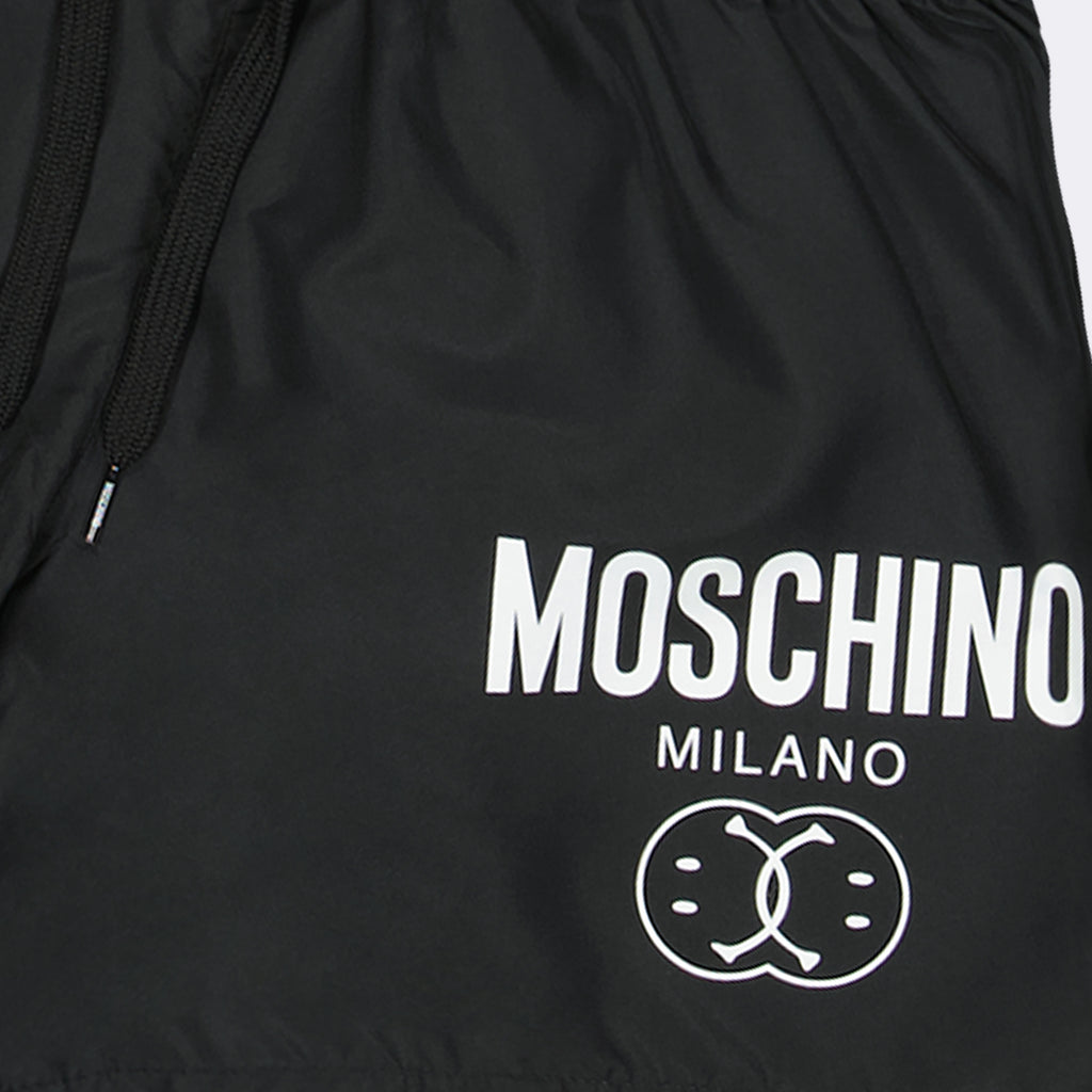 Beachwear Short de bain à logo Moschino Noir Homme