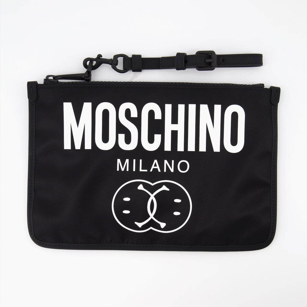 Pouches Smiley pouch Moschino Black Man
