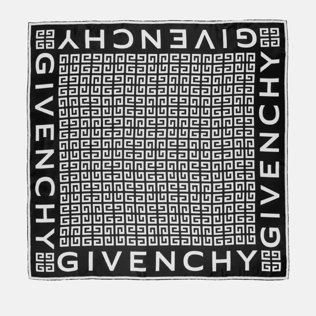 Scarves and gloves 4G silk square Givenchy Black Women