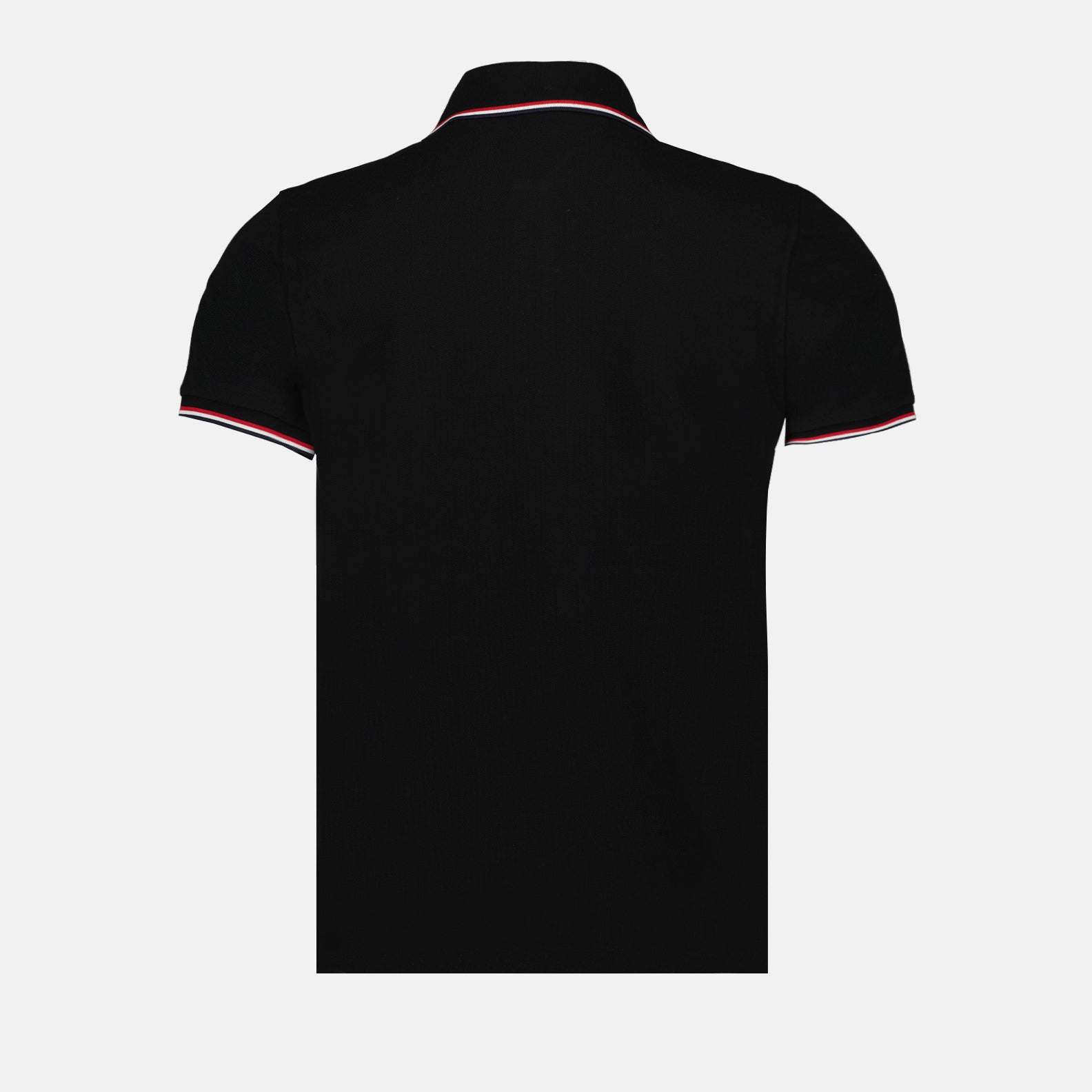 Polos Polo à logo et liseré Moncler Noir Homme