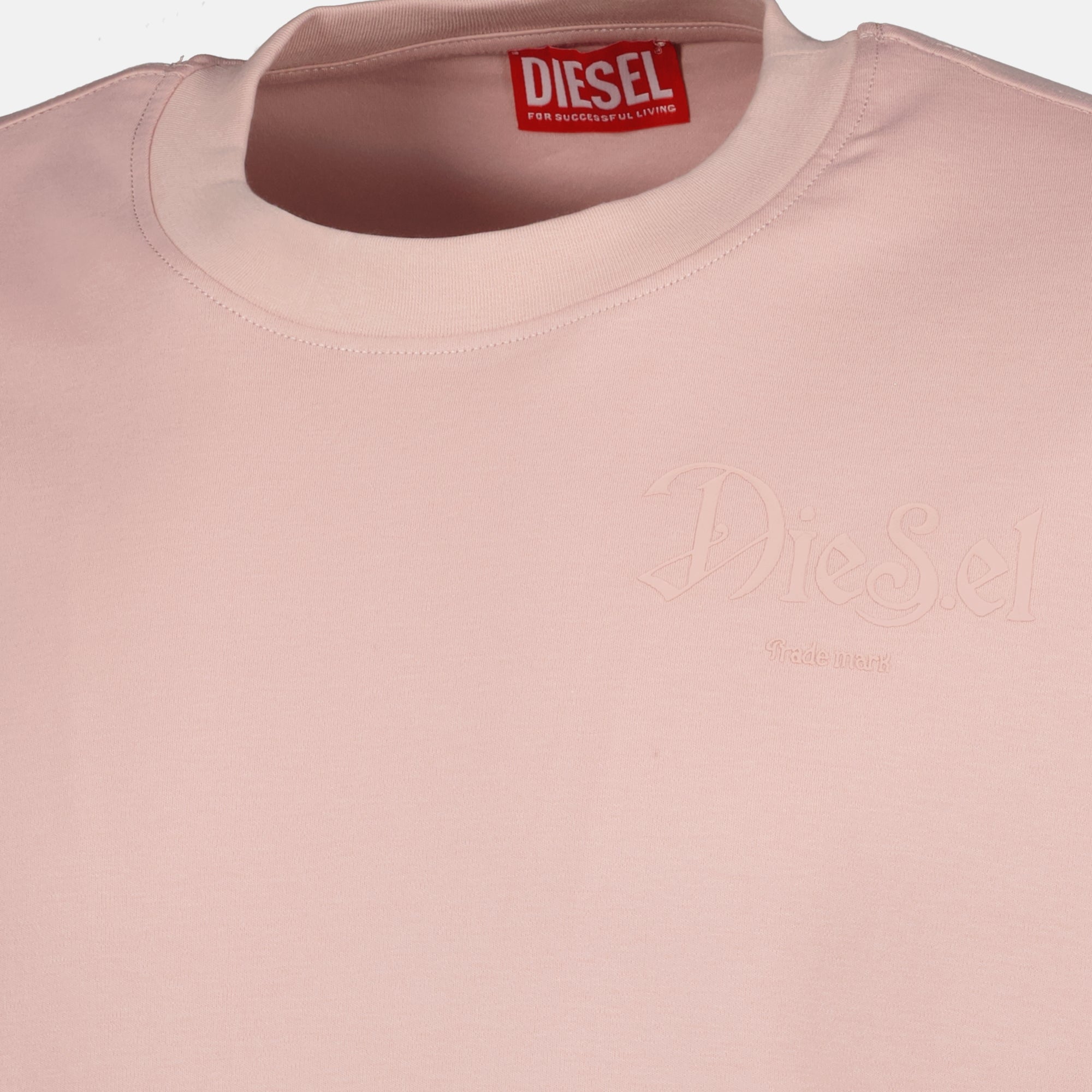 Image de l'article T-shirt T-Boggy rose de la marque Diesel pour Homme - Saison Printemps-Été 2026 - Vue détaillée_1