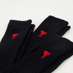 Unterwäsche und homewear AMI Herz Socken Ami PARIS Schwarz Unisex