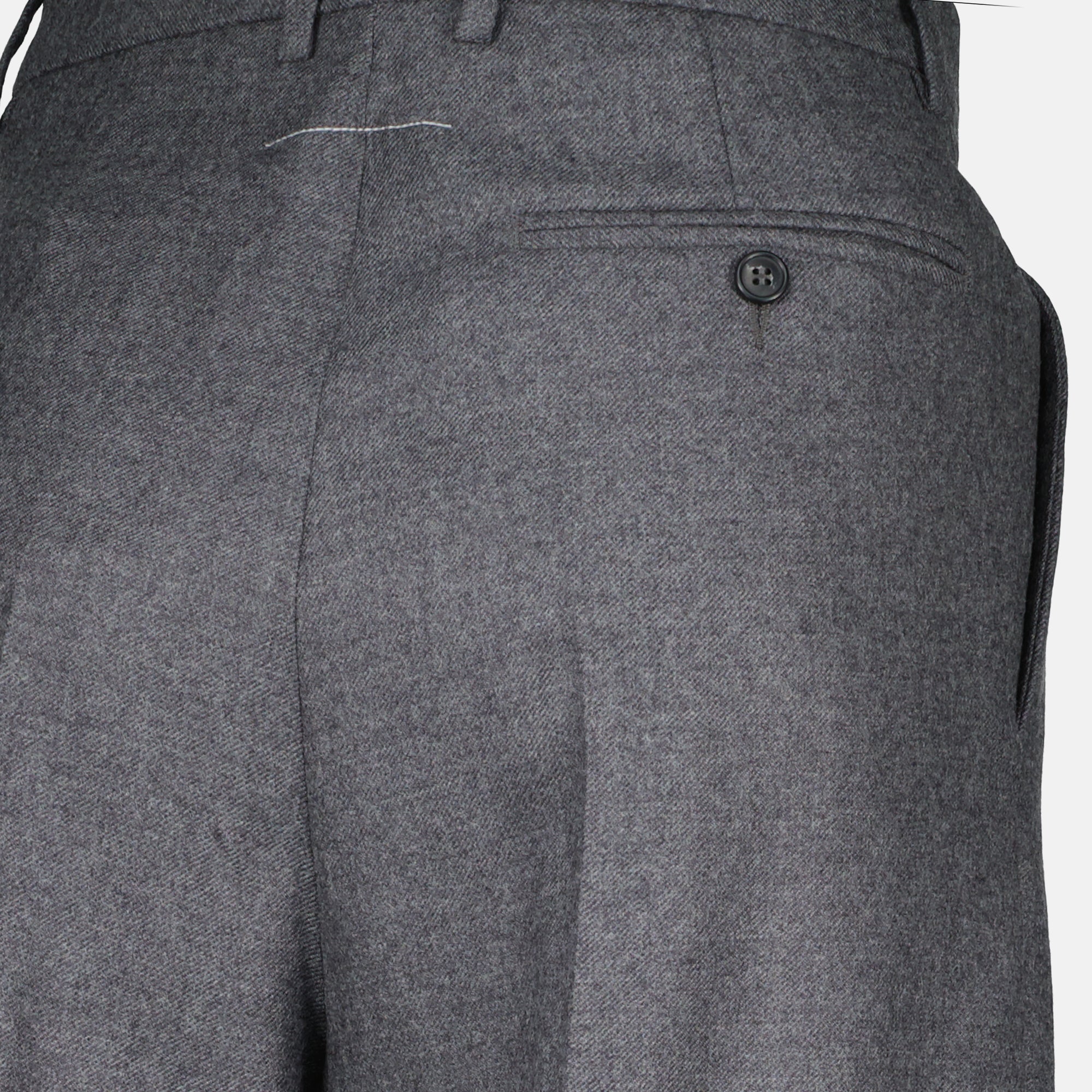 Pantalons City Pants Mm6 Gris Femme