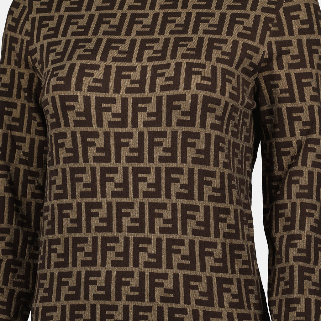 Maglieria Pullover FF Fendi Marrone Femme
