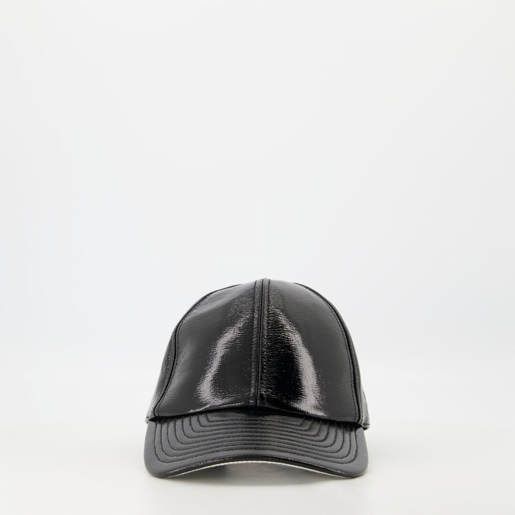 Gorras, sombreros y gorros Gorra de Reedición en Vinilo Courrèges Negro Unisexo