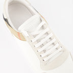 Sneaker Baskets à carreaux Burberry Beige Homme