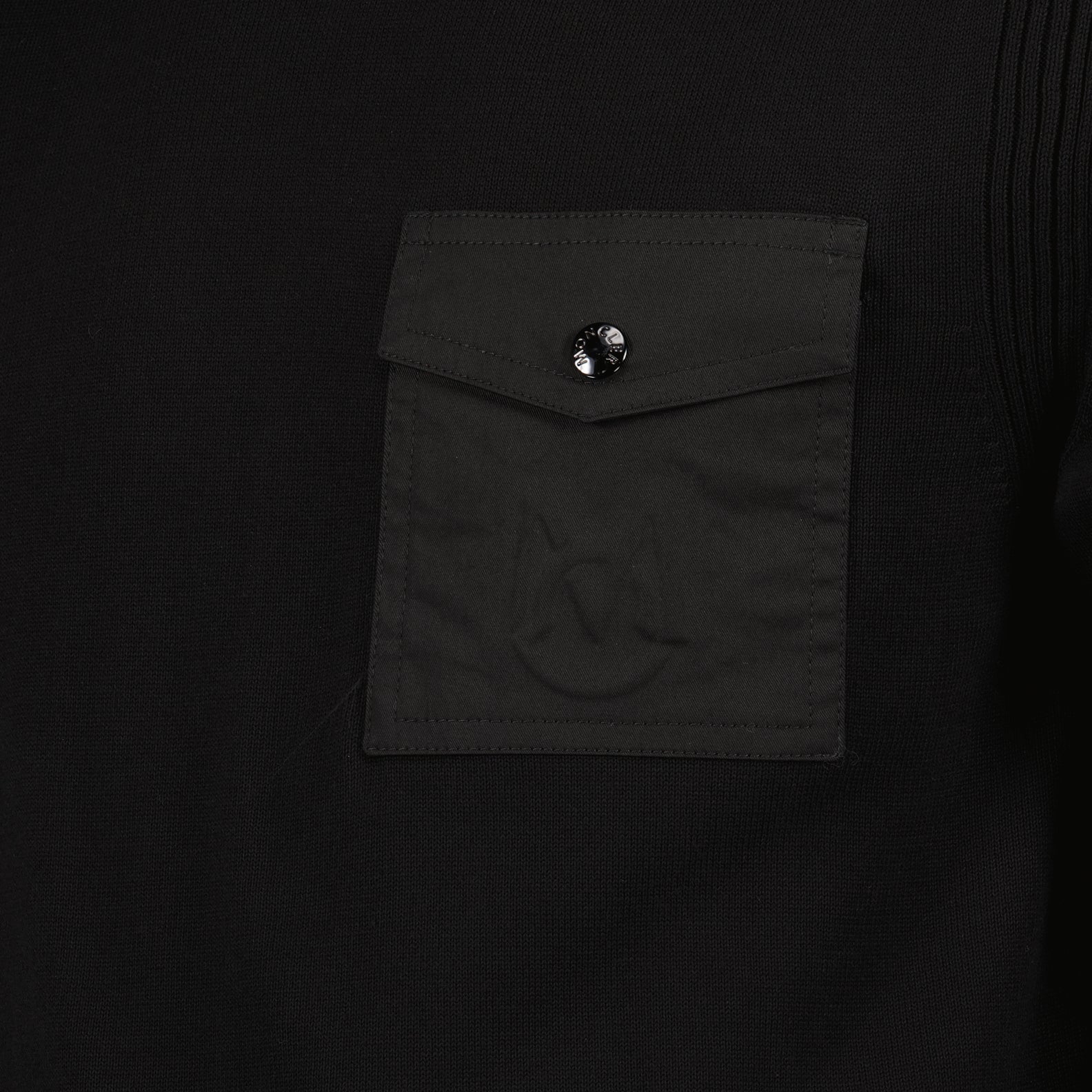 Maille Pull à poche Moncler Noir Homme