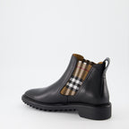 부츠 및 앵클부츠 Bottines à carreaux Burberry 검은색 Homme