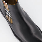 부츠 및 앵클부츠 Bottines à carreaux Burberry 검은색 Homme