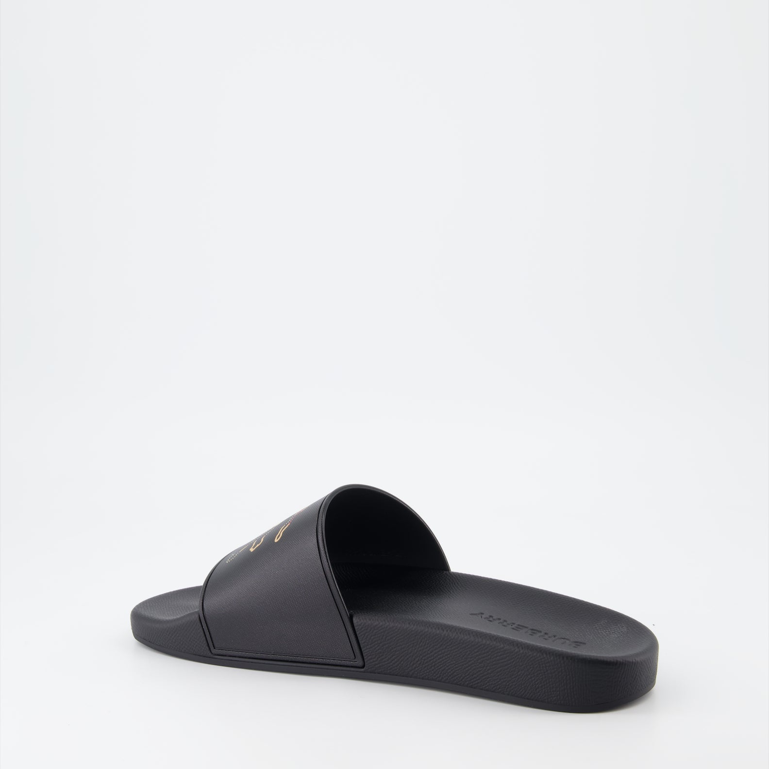 Chaussures ouvertes Claquettes Cavalier Burberry Noir Homme