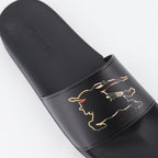 Chaussures ouvertes Claquettes Cavalier Burberry Noir Homme