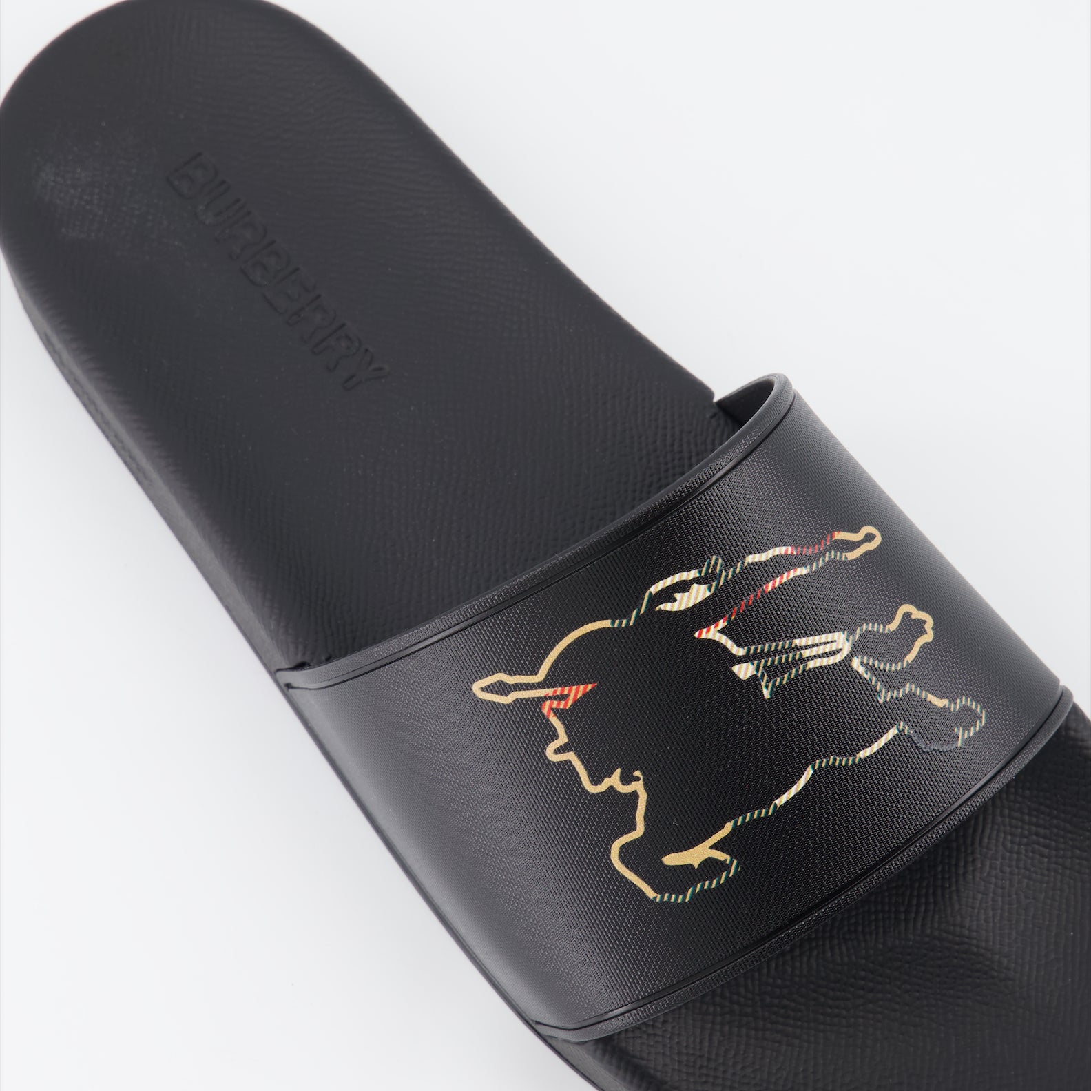 Chaussures ouvertes Claquettes Cavalier Burberry Noir Homme