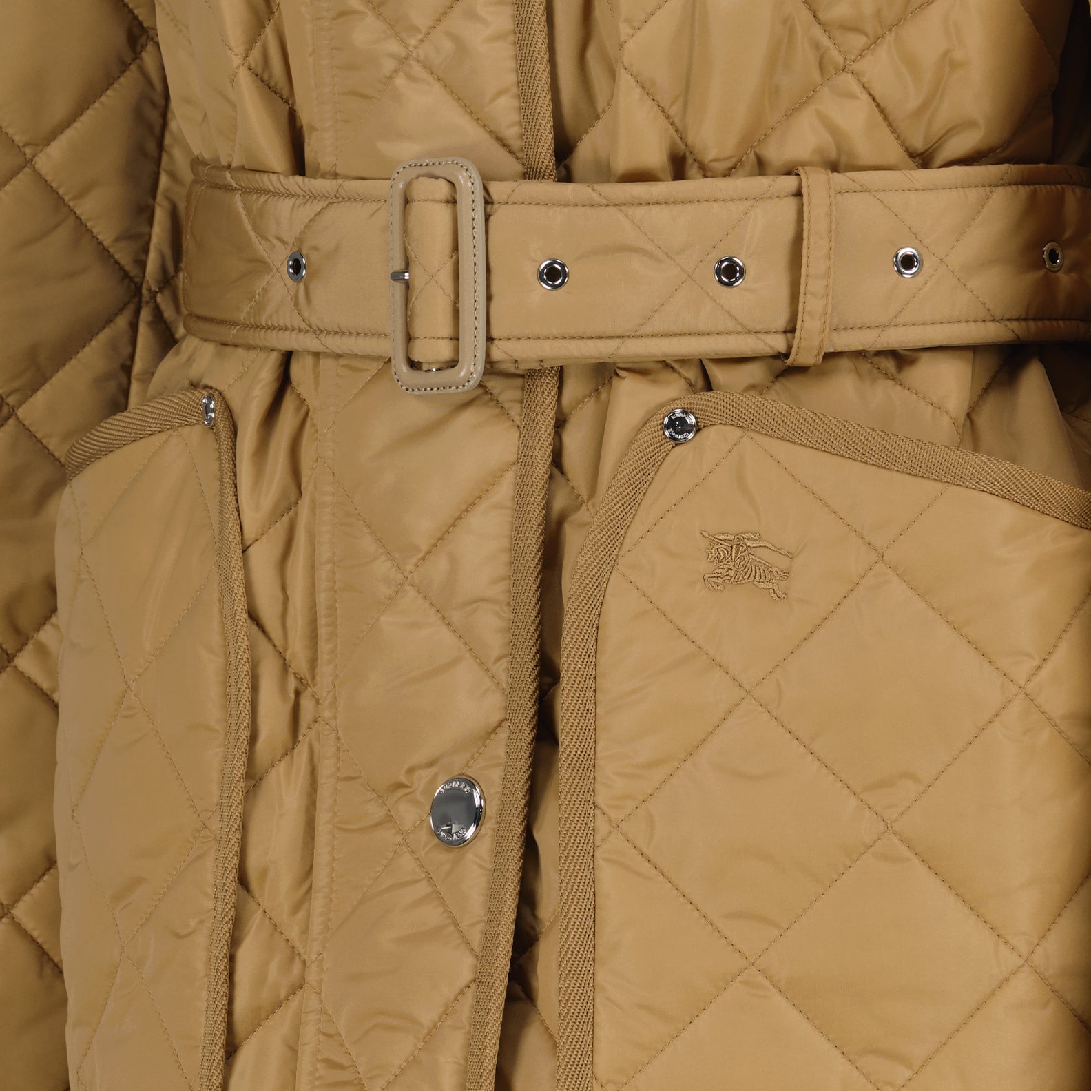 Giacche Giacca in Nylon Trapuntato Burberry Beige Femme
