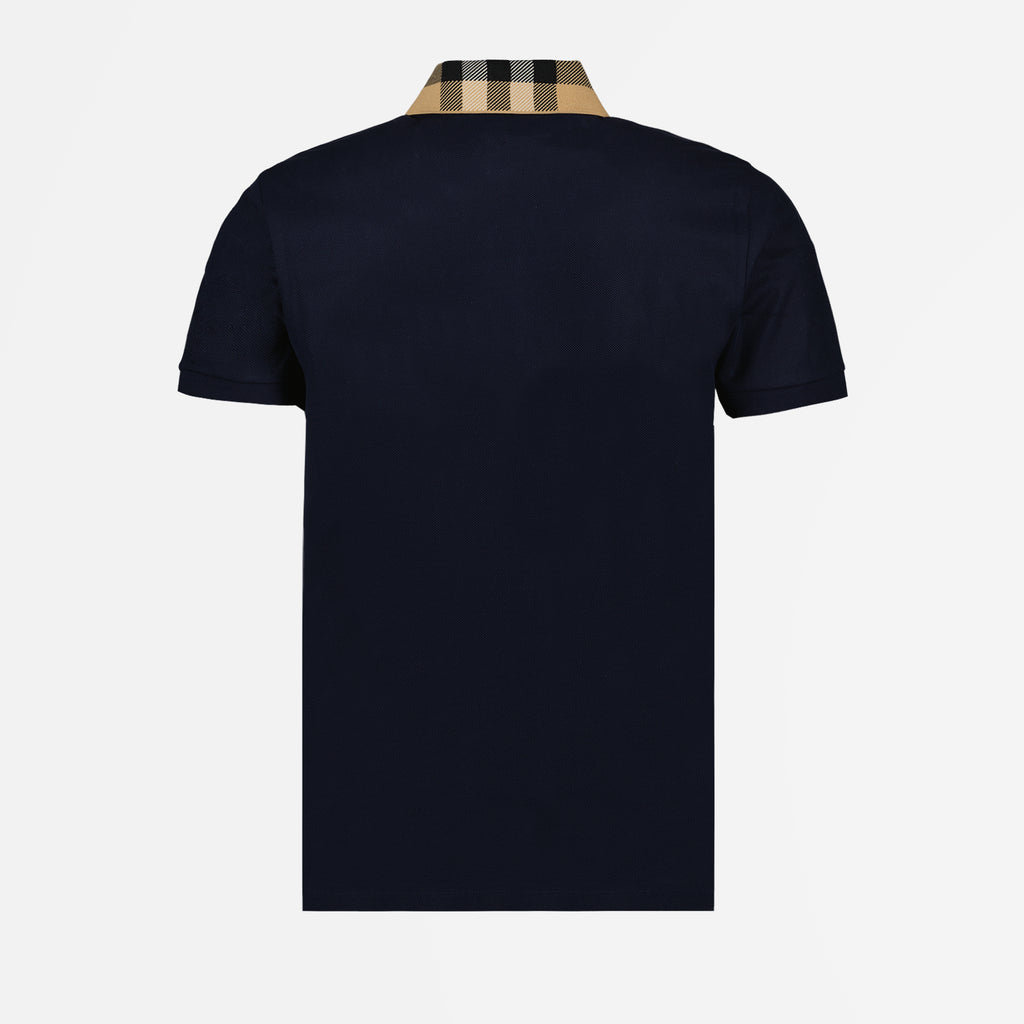 Polos Polo à col à carreaux Burberry Azul Homme