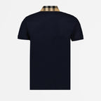 Polos Polo à col à carreaux Burberry Azul Homme