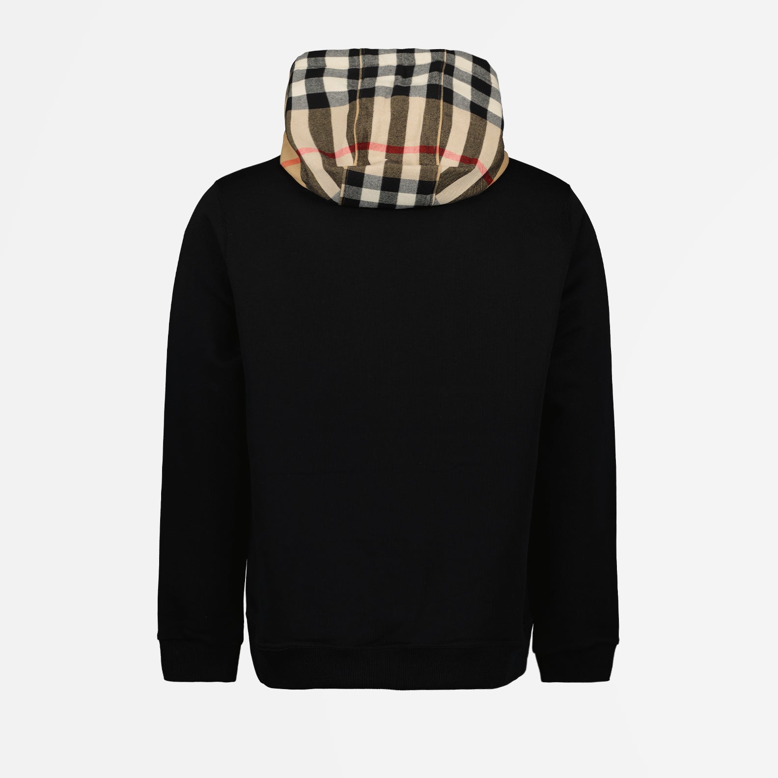 Sweatshirts Sweat à capuche à carreaux Burberry Noir Homme