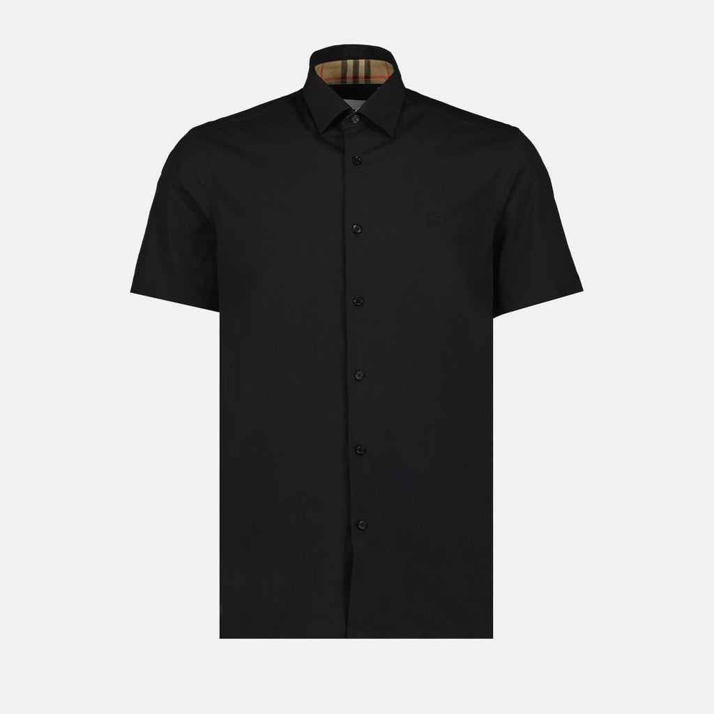 Shirts Short-sleeve shirt Burberry Black Man