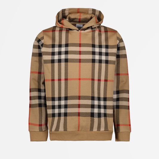 Checked hoodie