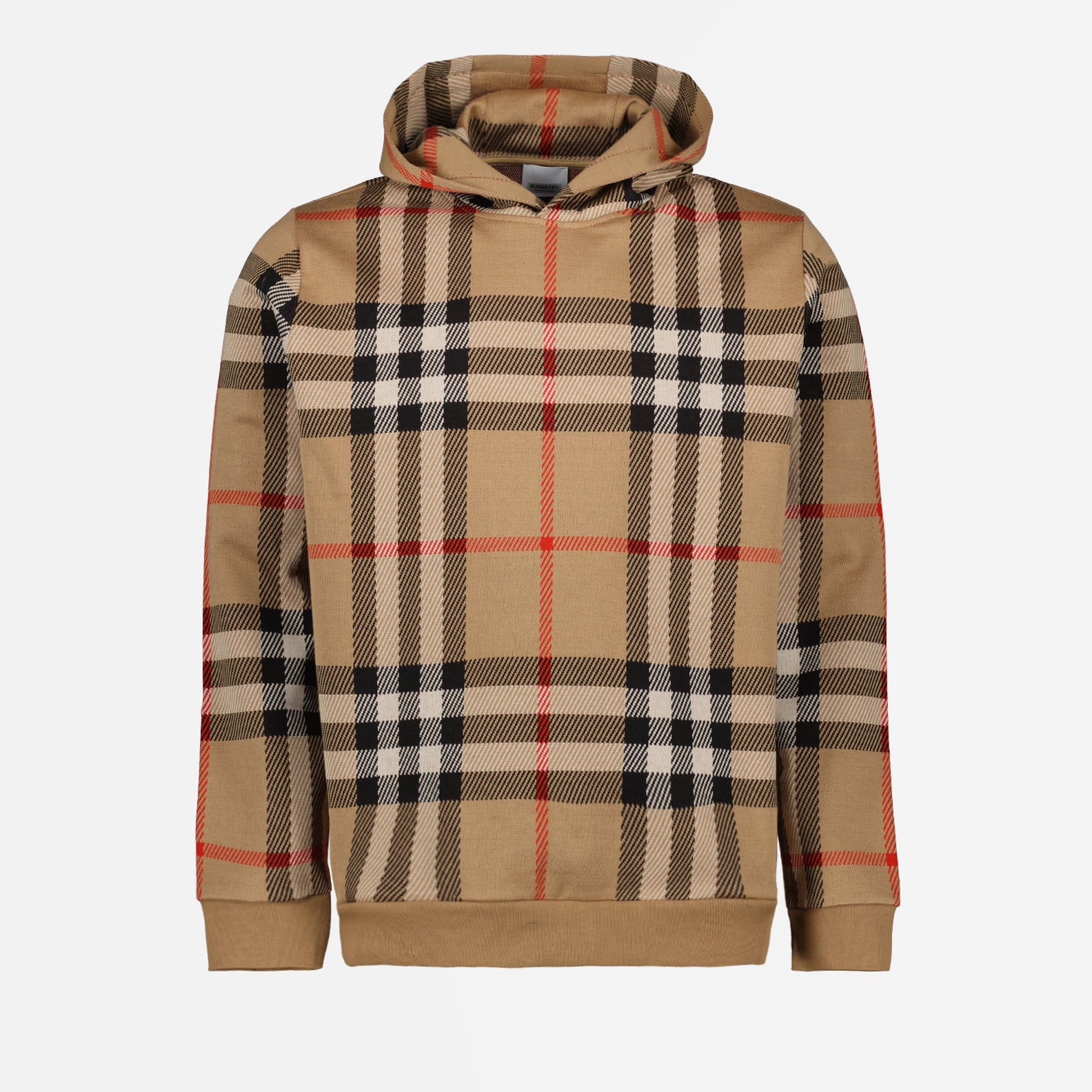 Sweatshirts Sweat à capuche à carreaux Burberry Beige Homme