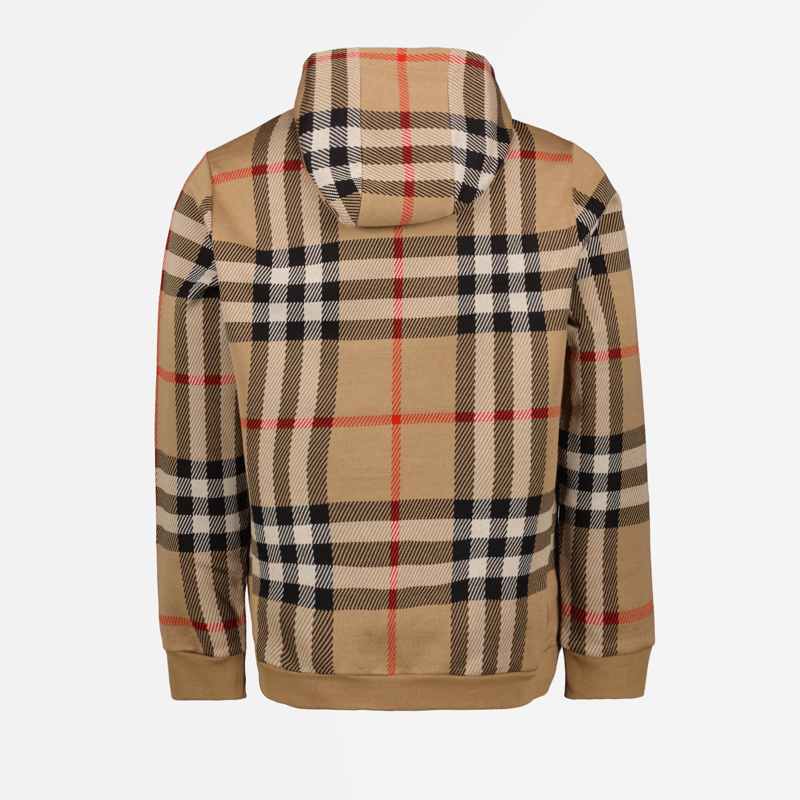 Sweatshirts Sweat à capuche à carreaux Burberry Beige Homme