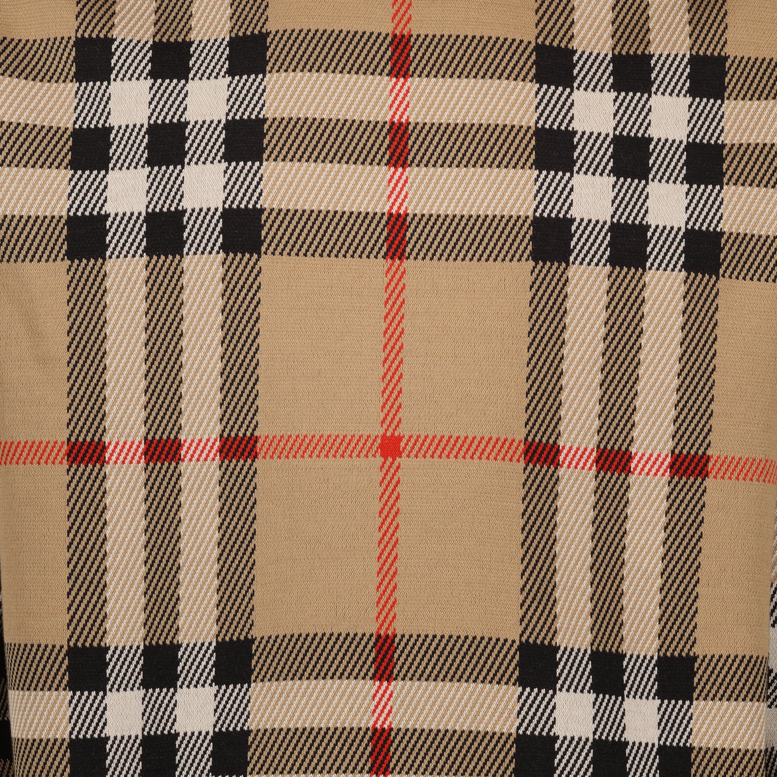 Sweatshirts Sweat à capuche à carreaux Burberry Beige Homme