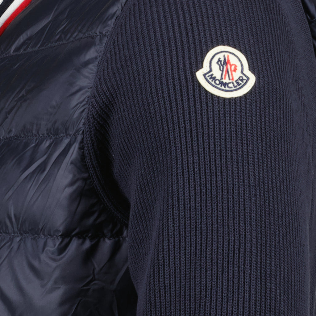 Jacken Veste bi-matière Moncler Blau Homme