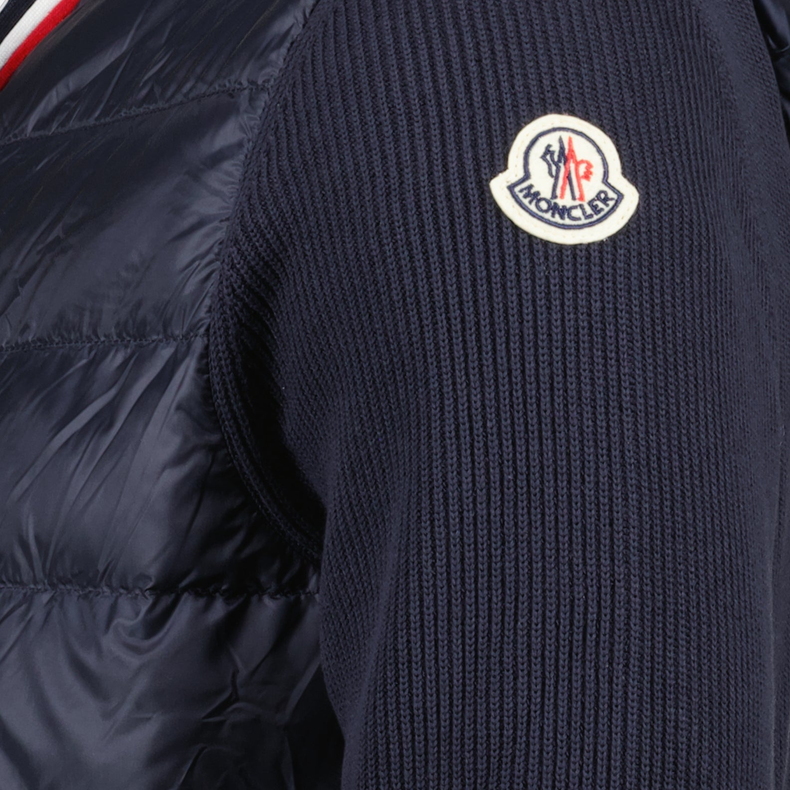 Jacken Veste bi-matière Moncler Blau Homme