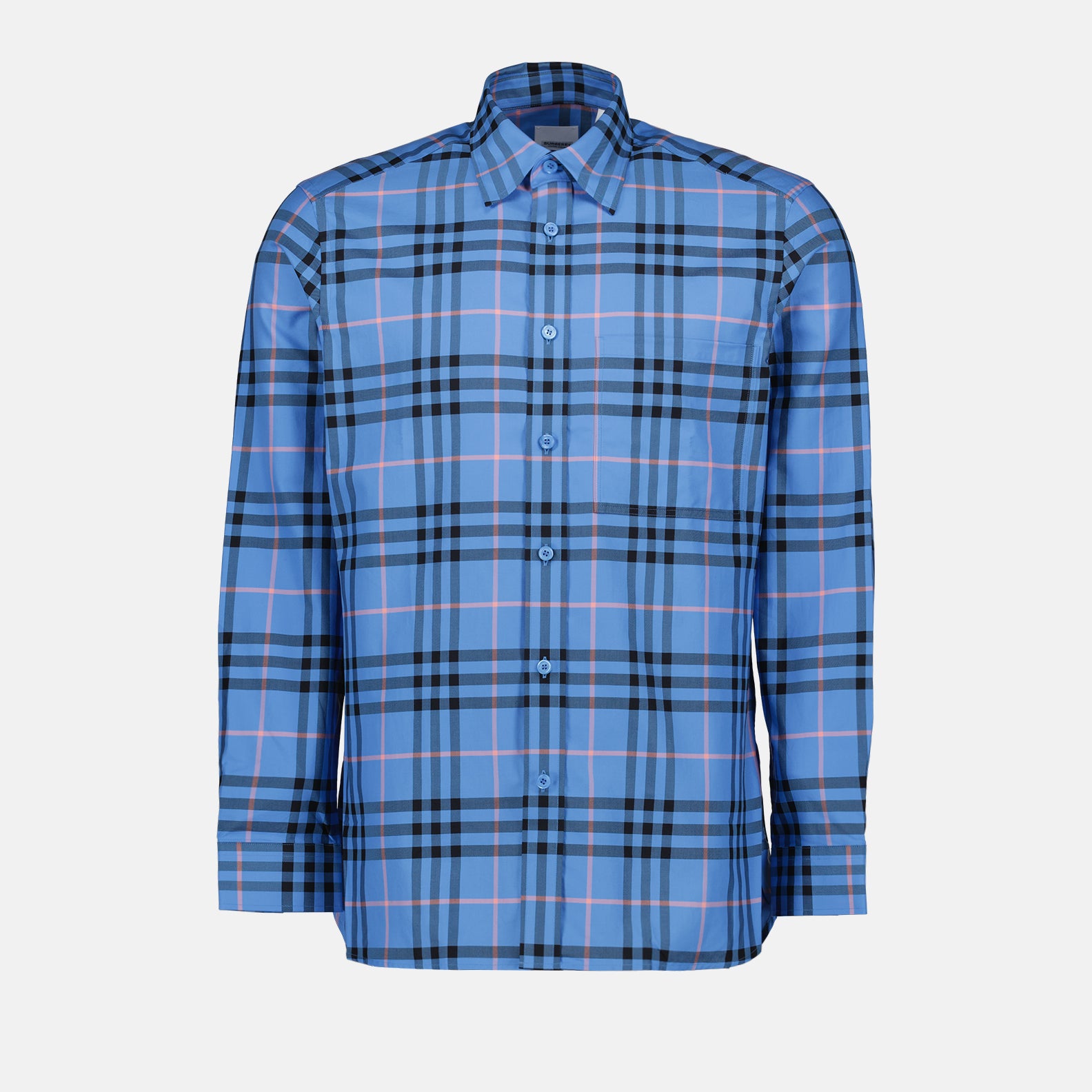 Camisas Chemise Check Burberry Azul Homme
