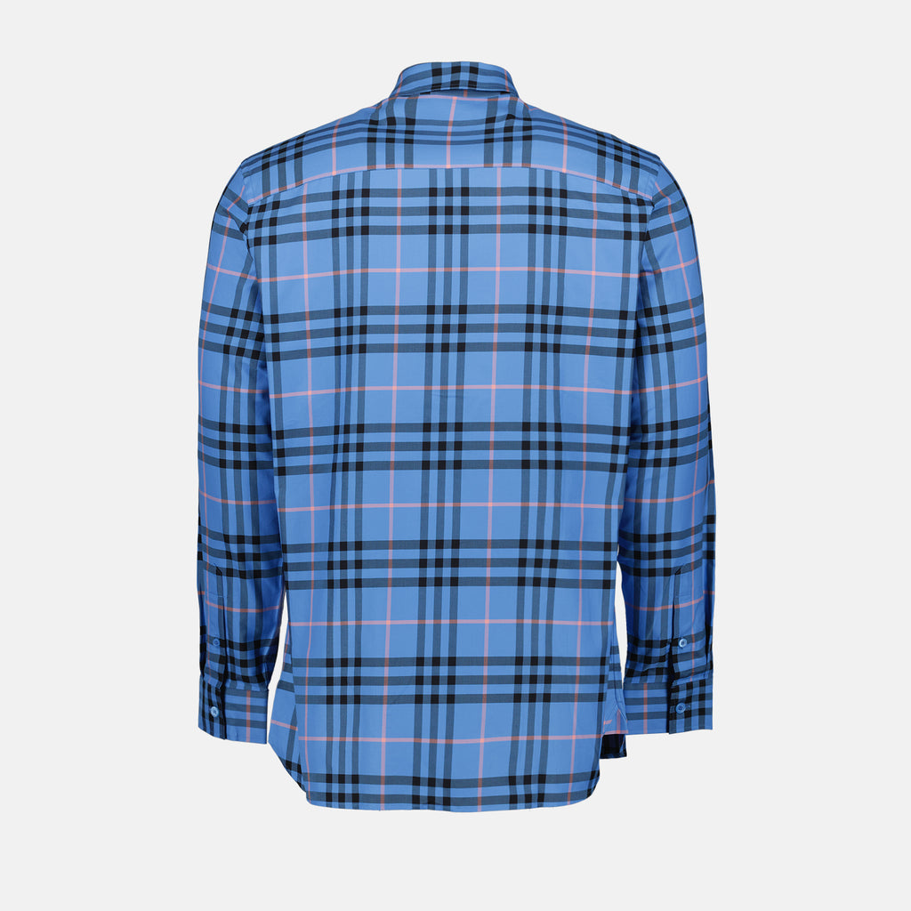 Camisas Chemise Check Burberry Azul Homme