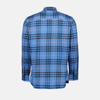 Camisas Chemise Check Burberry Azul Homme