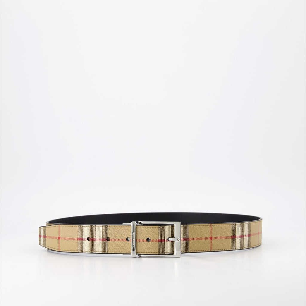 Ceintures Ceinture à carreaux Burberry Beige Homme