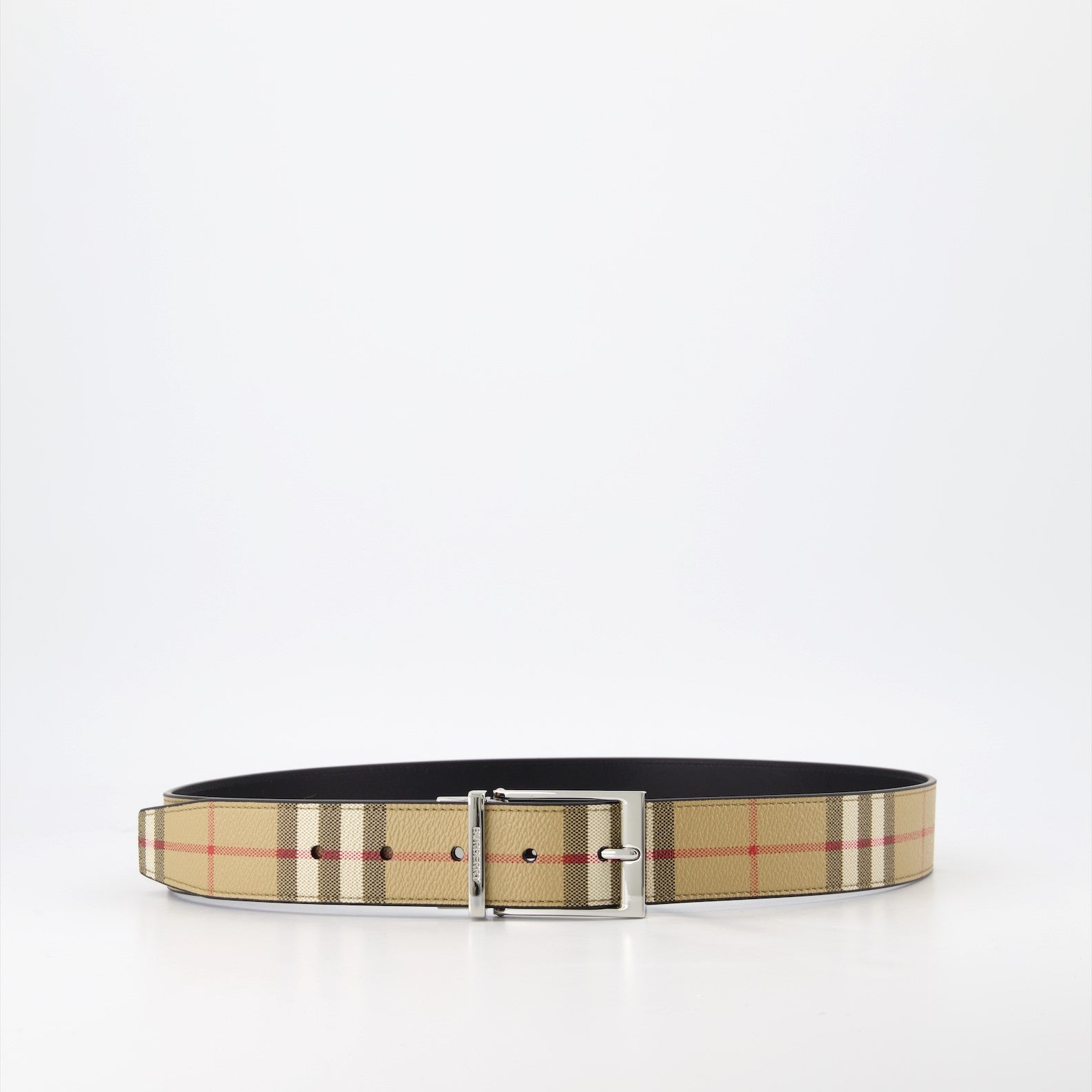 Ceintures Ceinture à carreaux Burberry Beige Homme