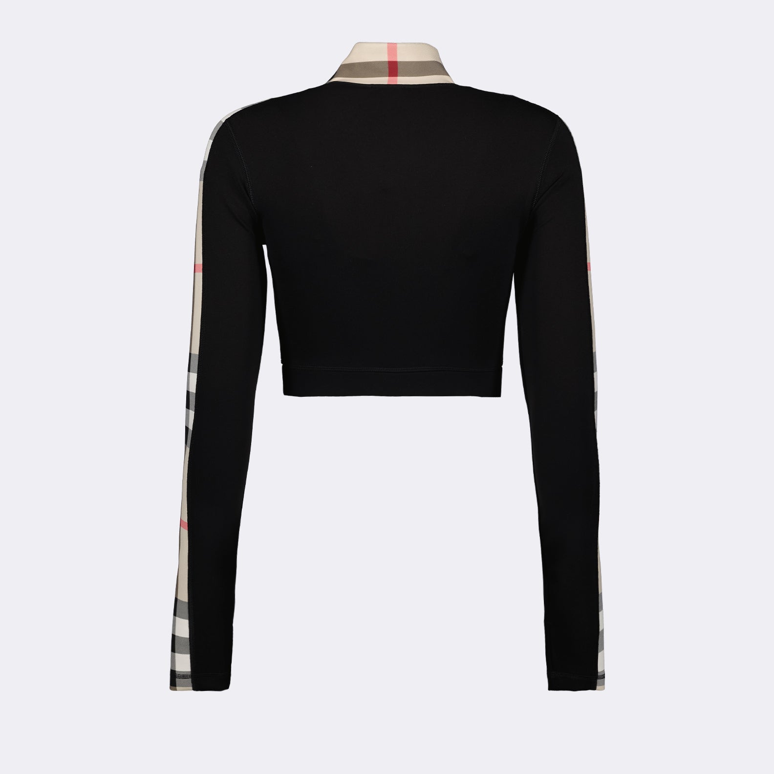 Sweatshirts Zip-Up Cropped Top Burberry Black Women