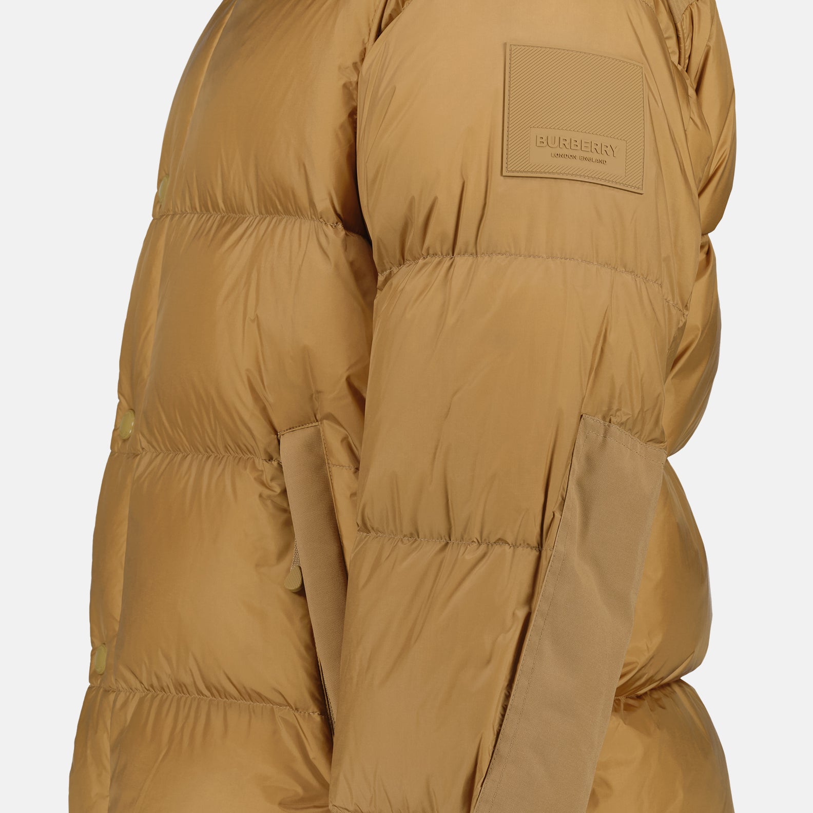 Down jacket with removable sleeves