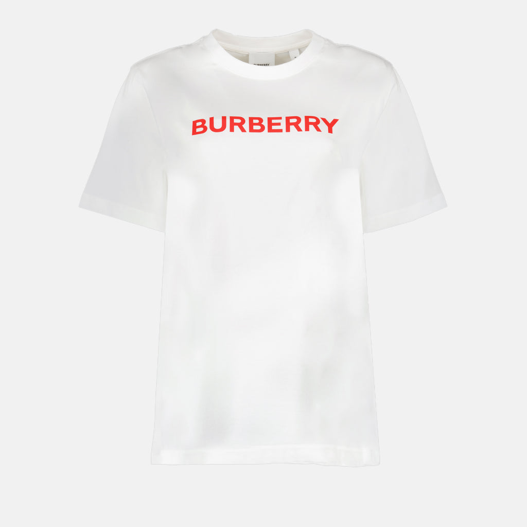 T-shirt T-shirt à logo Burberry Bianco Femme