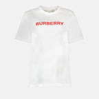 T-shirt T-shirt à logo Burberry Bianco Femme